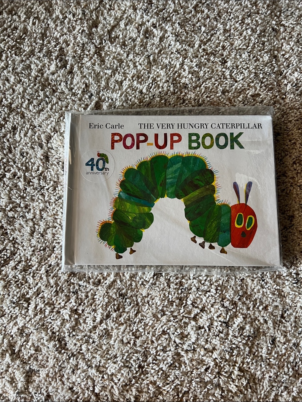 The Very Hungry Caterpillar Pop-Up Book by Eric Carle - Green & Red